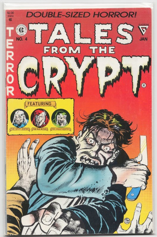 Tales from the Crypt #4 (Gladstone Publishing, 1990), raw, ungraded comic book — front cover