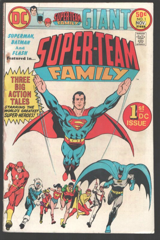 Superman Family #1 (DC Comics, 1975), raw, ungraded comic book — front cover