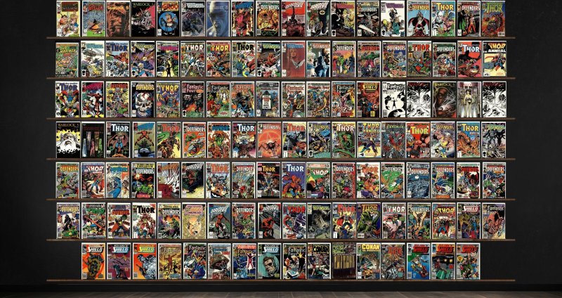 Huge Lot 120+ Comics with the Defenders, Thor, Fantastic Four & More!, raw, ungraded comic book — front cover