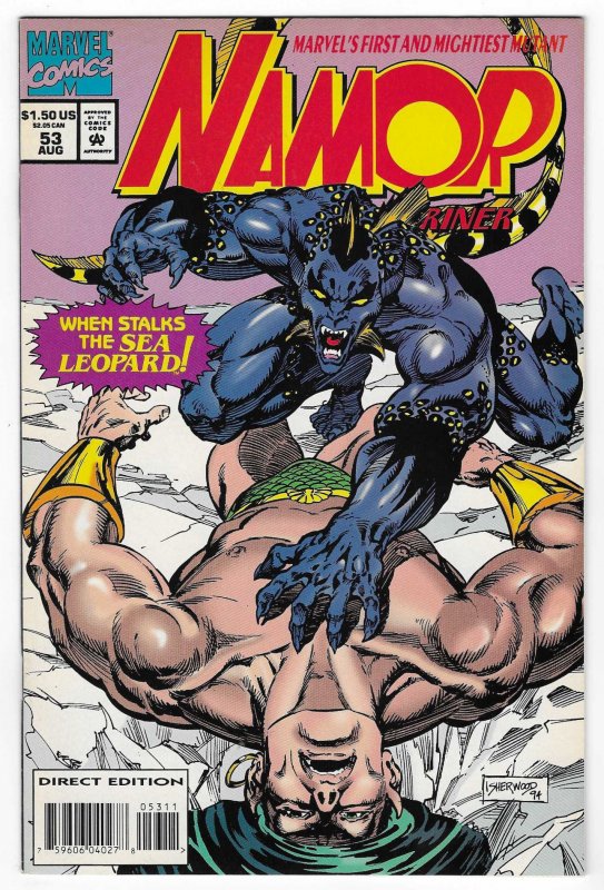 Namor, the Sub-Mariner #53 (Marvel Comics, 1994), raw, ungraded comic book — front cover