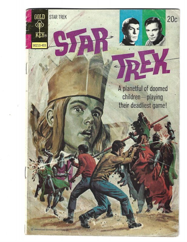 Star Trek #23 (1974), raw, ungraded comic book — front cover