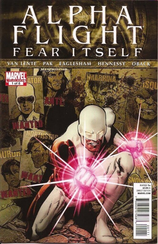 Alpha Flight #1 (Marvel Comics, 2011), raw comic book in VF 8.0 condition — front cover