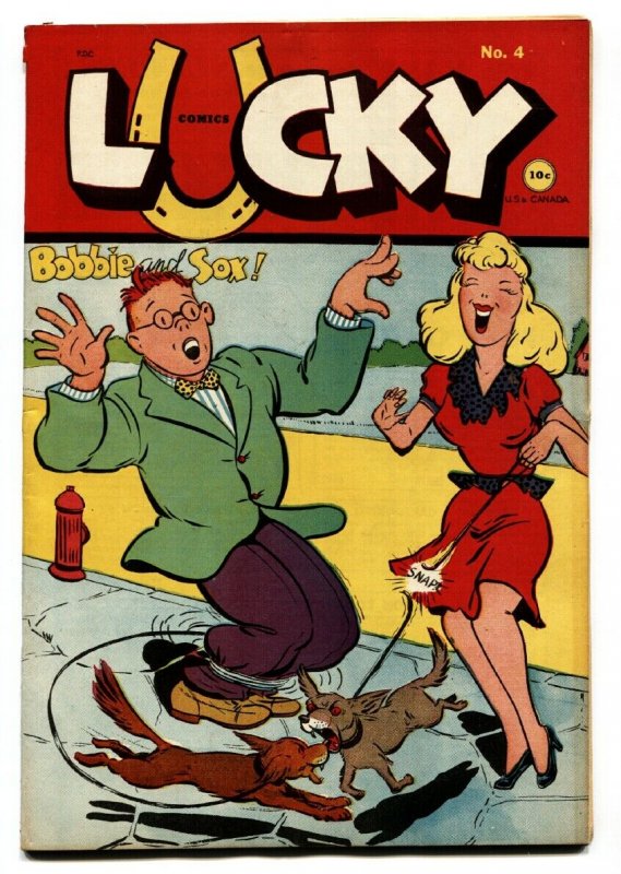 Lucky #4-1946-Lucky Starr-Gga COVER-Walter Johnson art, raw, ungraded comic book — front cover