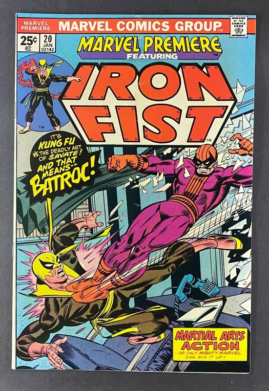 Marvel Premiere #20 (Marvel Comics, 1972), raw comic book in VG/FN 5.0 condition — front cover