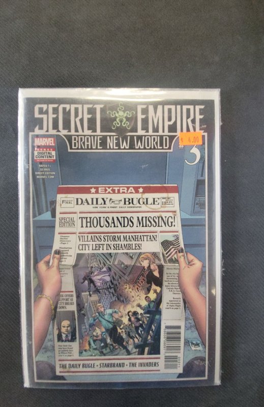 Secret Empire: Brave New World #3 (2017), raw, ungraded comic book — front cover