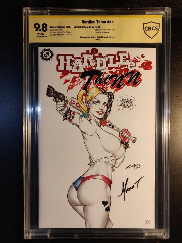 Hardlee Thinn (2017), CBCS 9.8 graded comic book — front cover in its holder