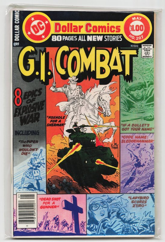 G.I. Combat #207 (DC Comics, 1978), raw, ungraded comic book — front cover