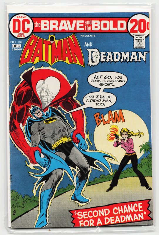 The Brave and the Bold #104 (DC Comics, 1972), raw, ungraded comic book — front cover