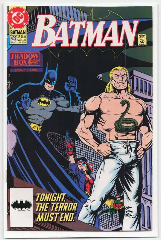Batman #469 (DC Comics, 1991), raw, ungraded comic book — front cover