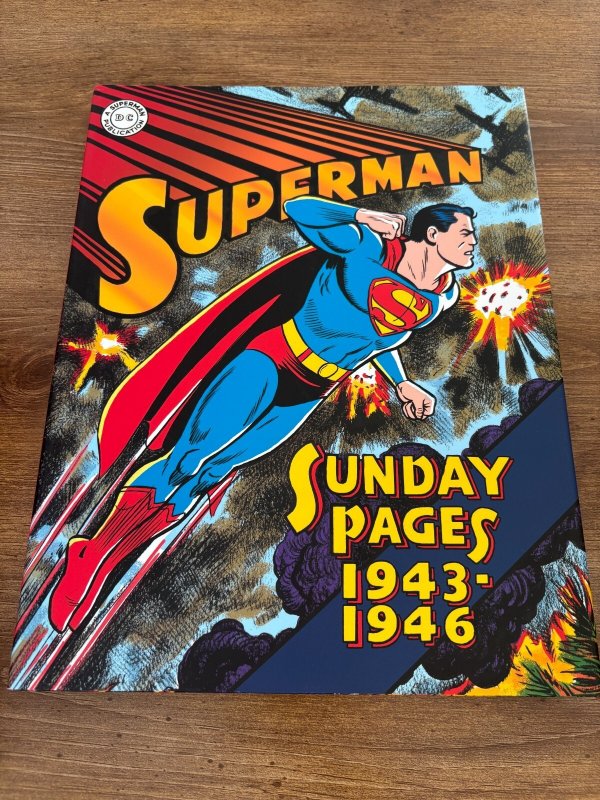 1943 -1946 Superman Sunday Pages DC Comics Hardcover Graphic Novel Book 1 J350 (DC Comics, 1943), raw, ungraded comic book — front cover