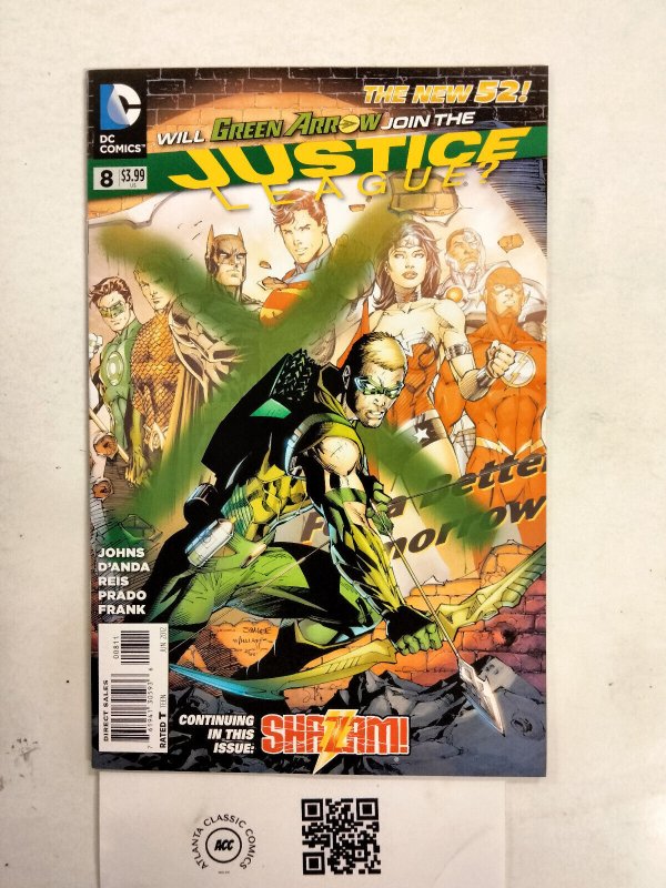 Justice League #8 (DC Comics, 2018), raw comic book in NM condition — front cover
