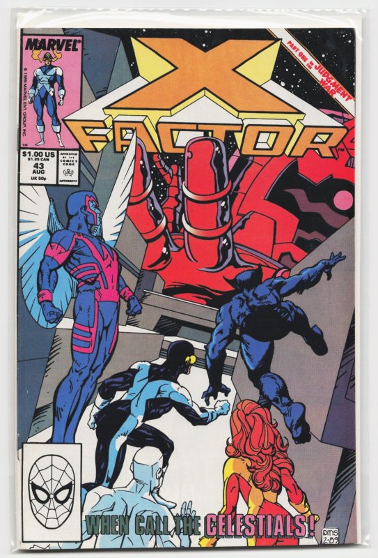 X-Factor #43 (Marvel Comics, 1989), raw, ungraded comic book — front cover