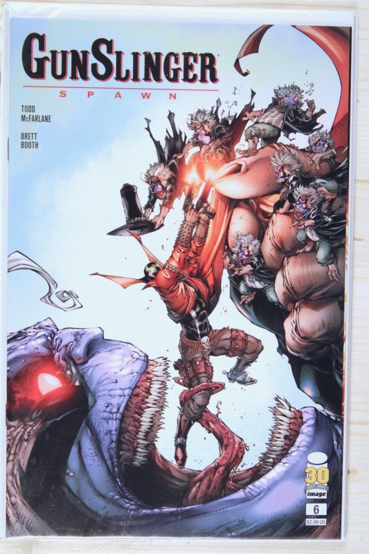 Gunslinger Spawn #6 (Image Comics, 2025), raw comic book in NM+ 9.6 condition — front cover