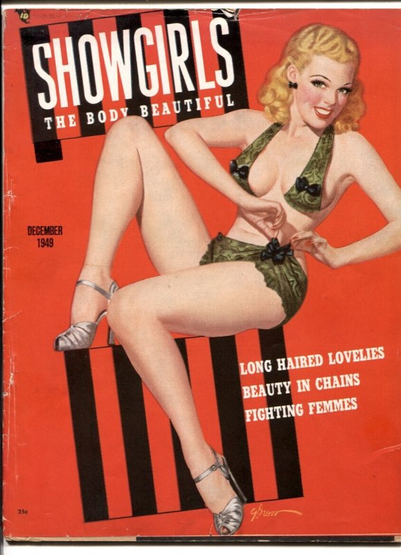 MAG: Showgirls Magazine #8 (1949), raw, ungraded comic book — front cover