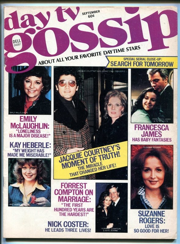 MAG: Day TV Gossip 9/1976-Dell-Days of Our Lives-Christopher (Superman) Reeve-VG, raw comic book in VG condition — front cover