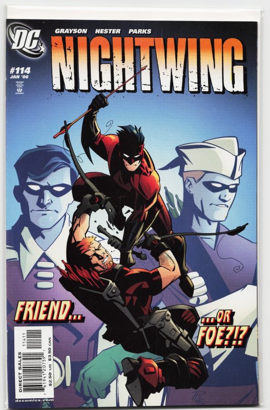 Nightwing #114 (DC Comics, 2006), raw, ungraded comic book — front cover
