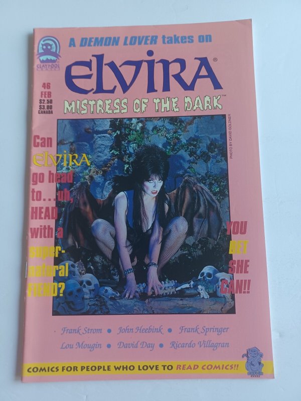 Elvira Mistress of the Dark #53 (1997), raw comic book in VF/NM condition — front cover