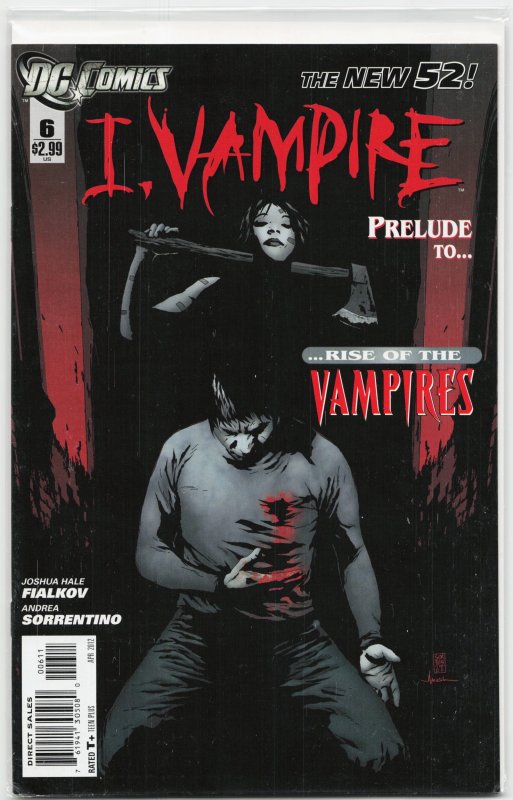 I, Vampire #6 (2012), raw, ungraded comic book — front cover