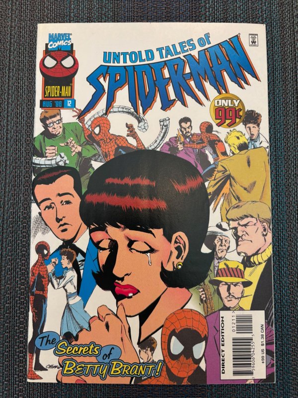 Untold Tales of Spider-Man #12 (Marvel Comics, 1996), raw, ungraded comic book — front cover