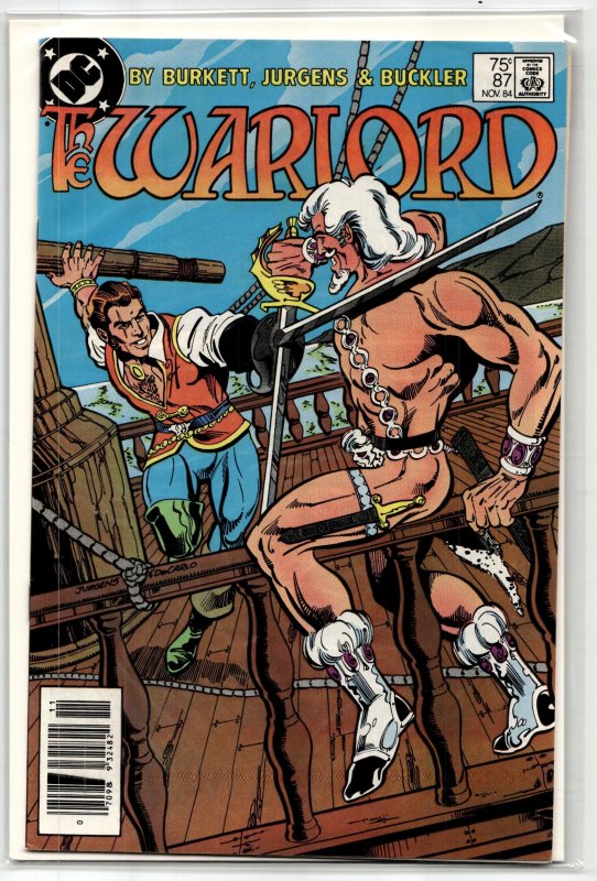 Warlord #87 (DC Comics, 1984), raw, ungraded comic book — front cover