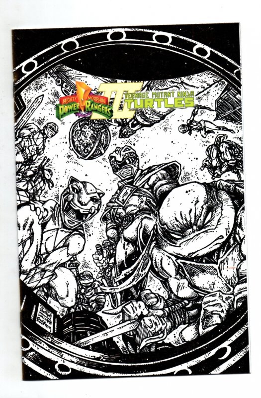 Power Rangers Teenage Mutant Ninja Turtles III #1, raw comic book in NM condition — front cover