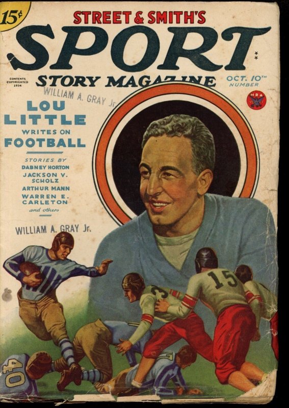 Sport Story Magazine - 10/10/34 - Condition: VG - Sports Pulp - 109492, raw comic book in VG condition — front cover