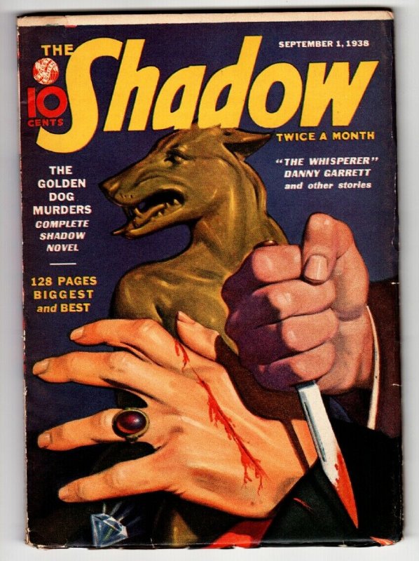 Shadow 1938 Sept 1 -High Grade- Street AND Smith-Rare Pulp Fn/vf (Street & Smith, 1938), raw comic book in FN/VF condition — front cover