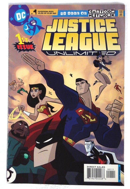Justice League Unlimited #1 (DC Comics, 2004), raw comic book in NM- condition — front cover