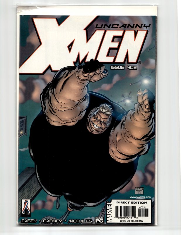 The Uncanny X-Men #402 (Marvel Comics, 2002), raw, ungraded comic book — front cover