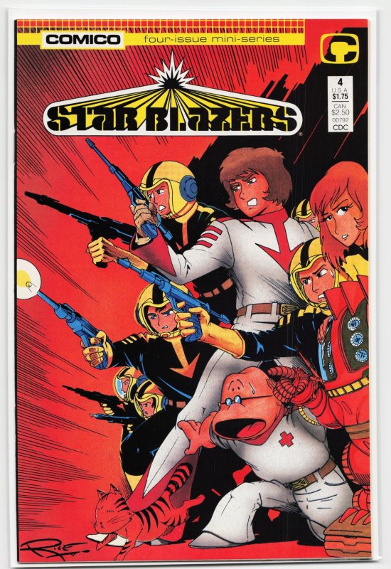 Star Blazers #4, raw, ungraded comic book — front cover