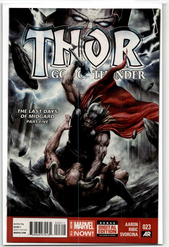 Thor: God of Thunder #23 (Marvel Comics, 2014), raw, ungraded comic book — front cover