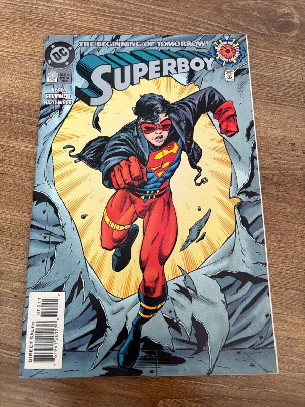 Superboy #0 (DC Comics), raw comic book in NM condition — front cover