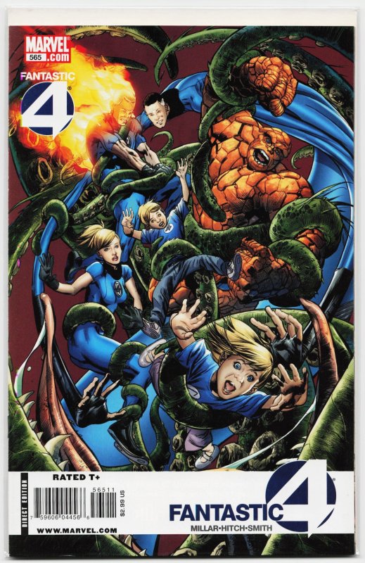 Fantastic Four #565 (Marvel Comics, 2009), raw, ungraded comic book — front cover