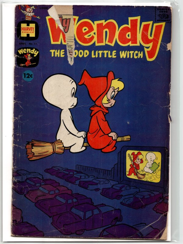 Wendy, the Good Little Witch #11 (1962), raw, ungraded comic book — front cover