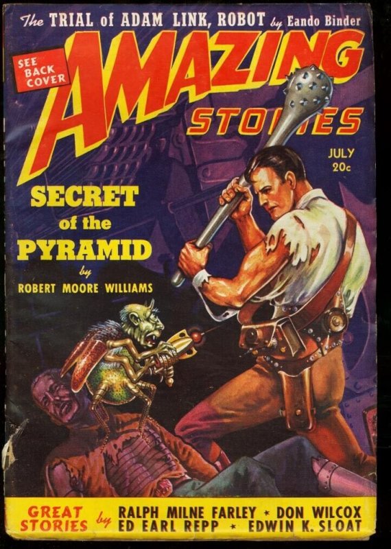 Amazing Stories 1939 Jul-Pulp-Sci Fi-Wild Cvr-Ziff-Davi FN (Ziff-Davis, 1939), raw comic book in FN condition — front cover