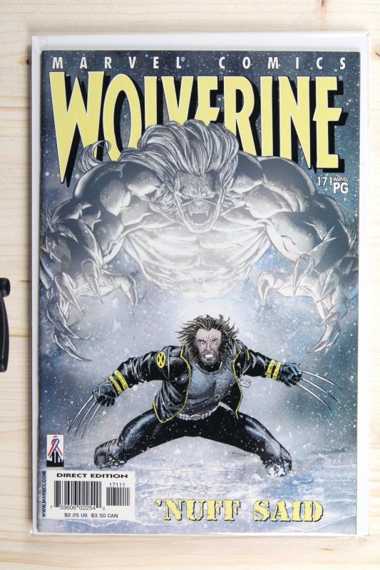 Wolverine #171 (Marvel Comics, 2002), raw comic book in NM- 9.2 condition — front cover