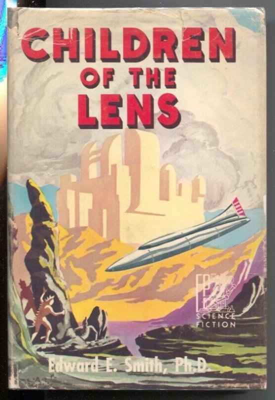 Pulp: Children of the Lens 1954-Fantasy Press-E.E. Smith-st Edition Hardback... (Fantasy Press, 1954), raw, ungraded comic book — front cover