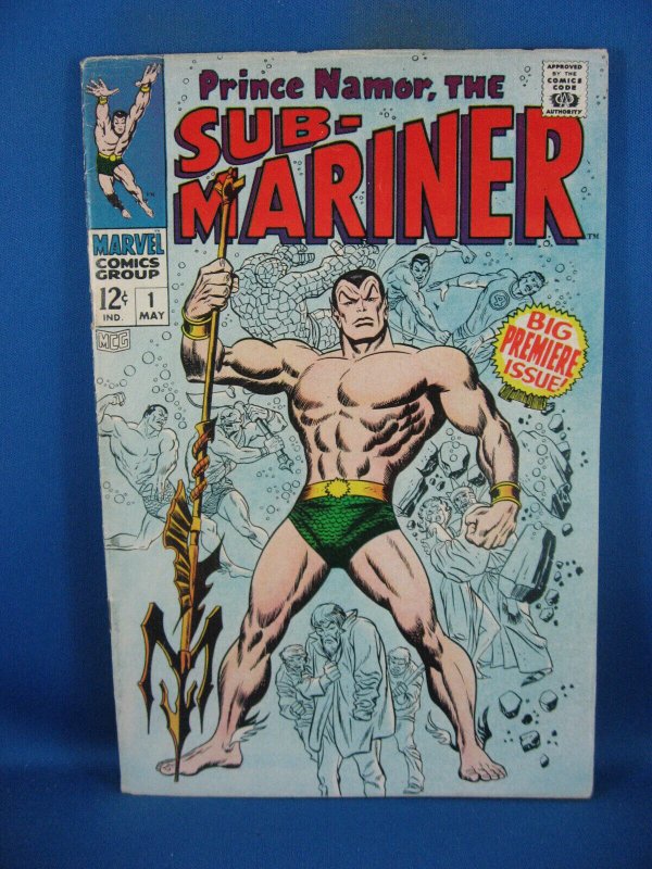 Sub-Mariner #1 (Marvel Comics, 1968), raw comic book in VF condition — front cover