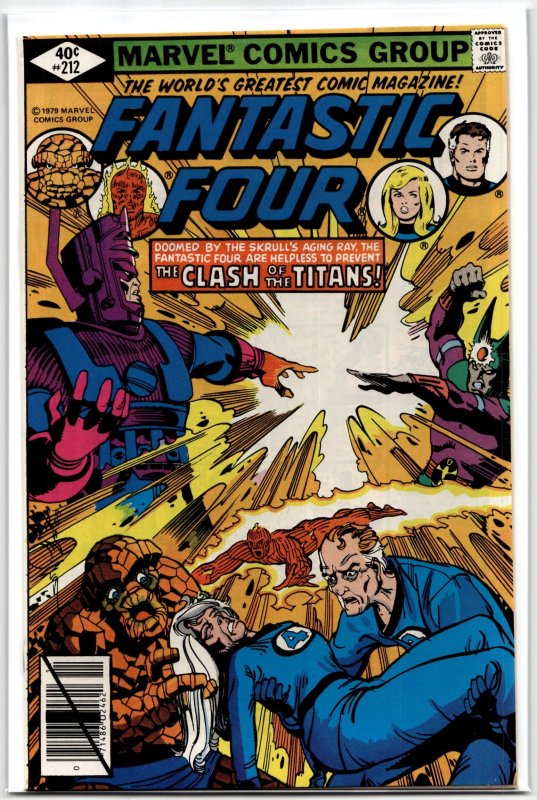 Fantastic Four #212 (Marvel Comics, 1979), raw, ungraded comic book — front cover