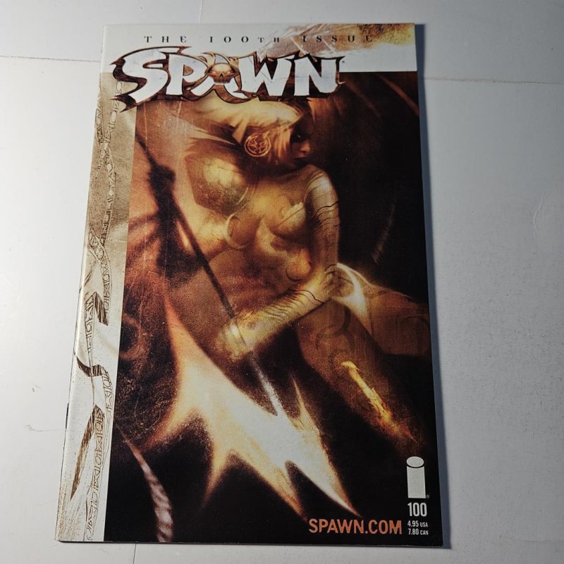 Spawn #100 (Image Comics, 2000), raw comic book in NM- condition — front cover