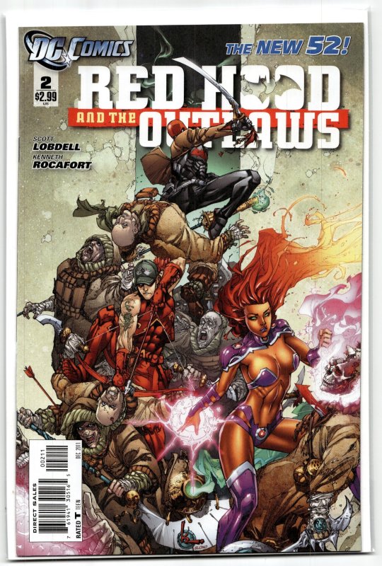 Red Hood and the Outlaws #2 (DC Comics, 2011), raw, ungraded comic book — front cover
