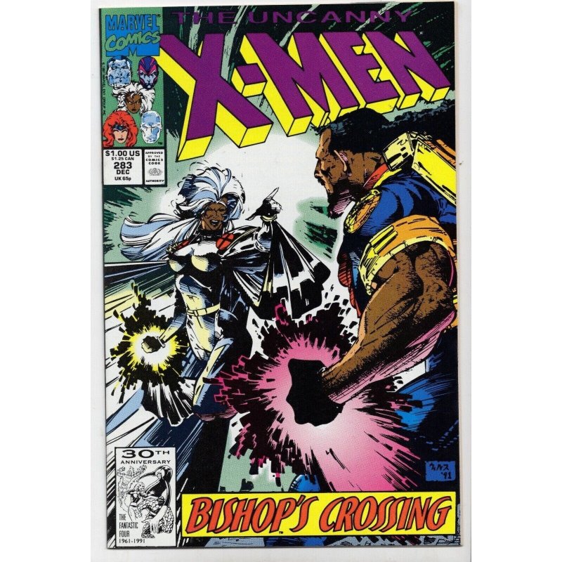The Uncanny X-Men #283 (Marvel Comics, 1991), raw comic book in NM 9.4 condition — front cover