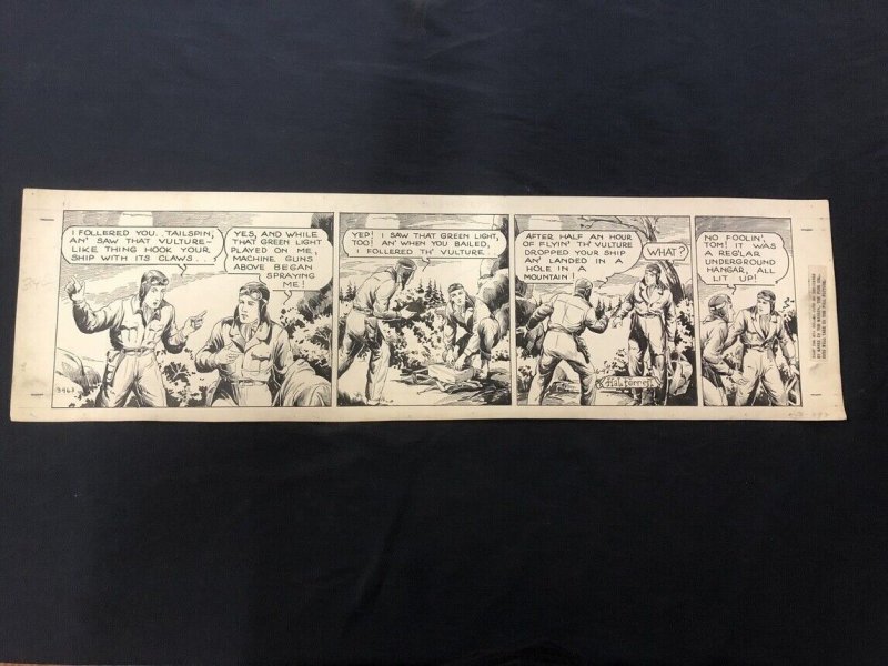 Tailspin Tommy Original Daily Comic Strip Art #3463, raw, ungraded comic book — front cover