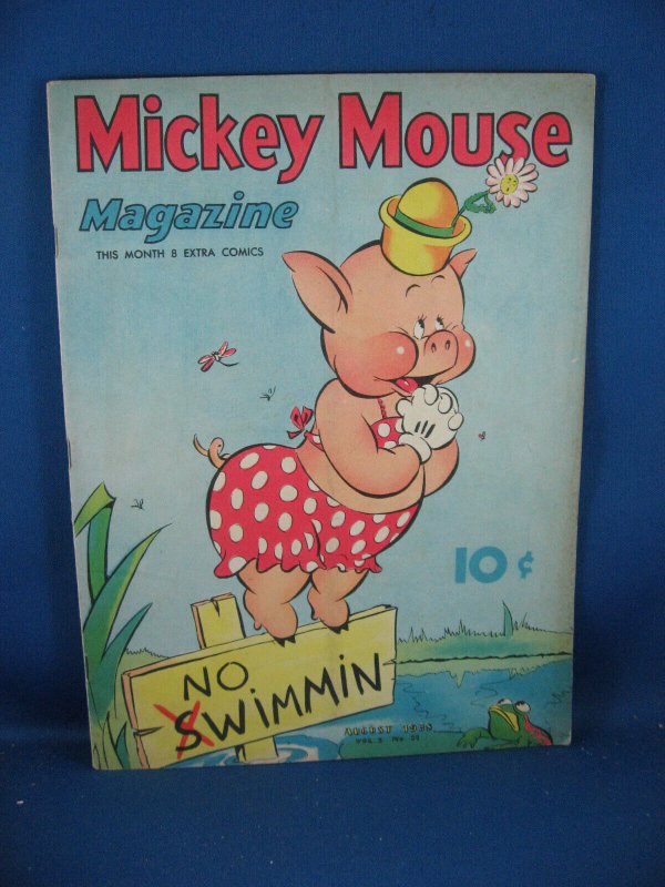 Mickey Mouse Magazine Vol 3 #11 (1938), raw, ungraded comic book — front cover