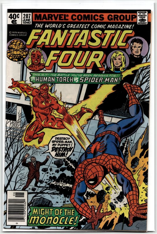 Fantastic Four #207 (Marvel Comics, 1979), raw, ungraded comic book — front cover