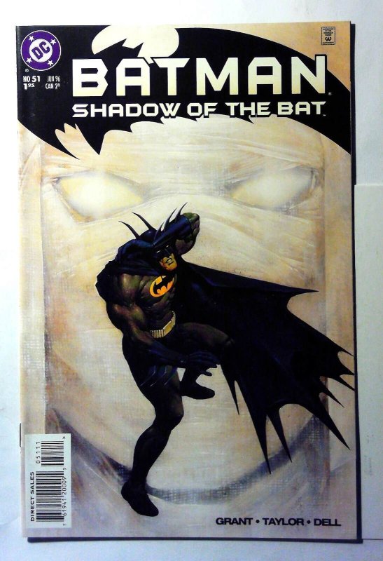 Batman Shadow of the Bat #51 (DC Comics, 1996), raw, ungraded comic book — front cover