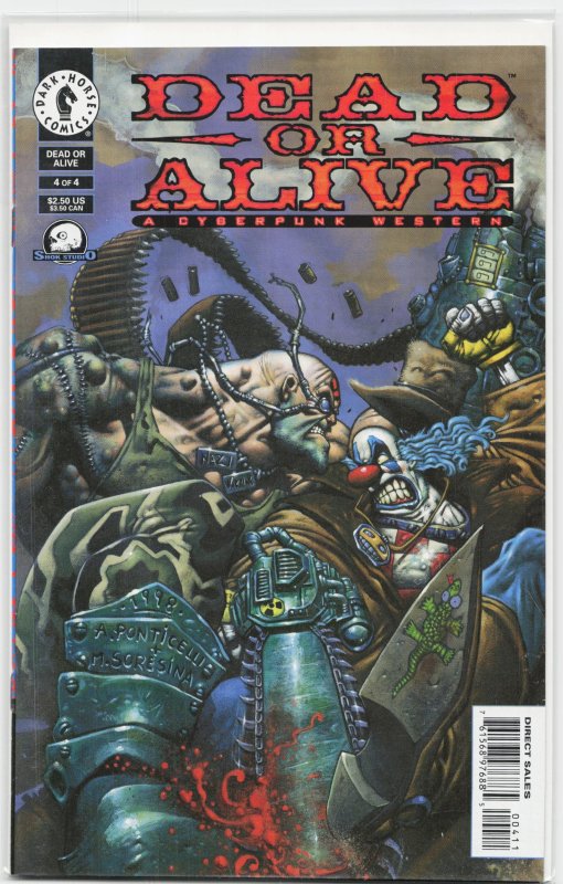 Dead or Alive: A Cyberpunk Western #4 (1998), raw, ungraded comic book — front cover