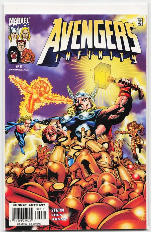 Avengers Infinity #2 (Marvel Comics, 2000), raw, ungraded comic book — front cover