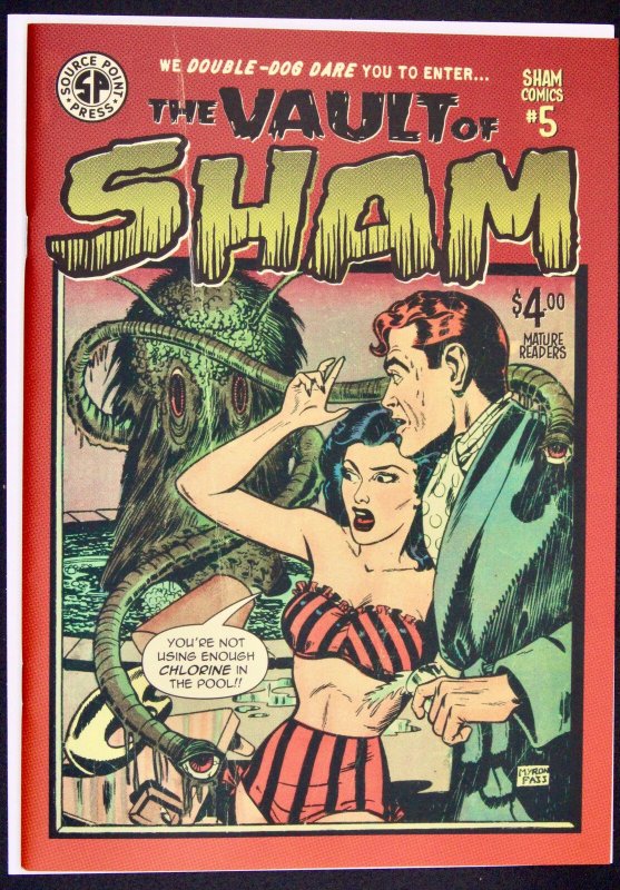 Sham Comics #5 (2019), raw, ungraded comic book — front cover