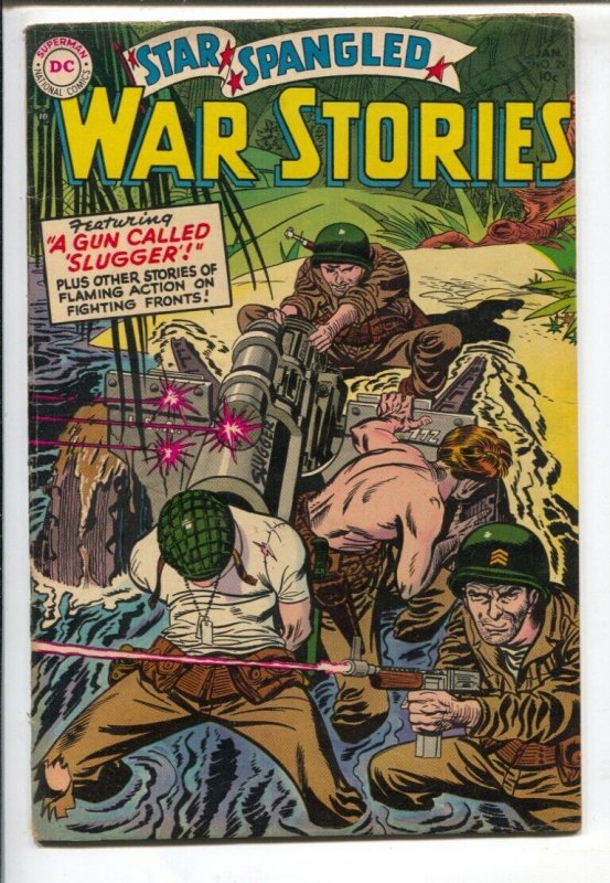 Star Spangled War Stories #29 (DC Comics, 1955), raw comic book in VF condition — front cover